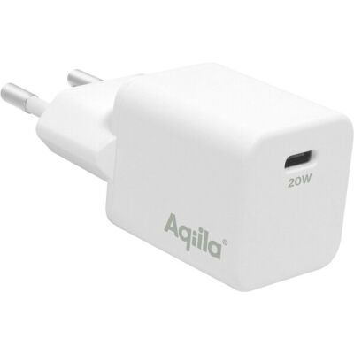 Aqiila Ladegerät Chargebird W1, USB-C zu Steckdose, 20W, weiß