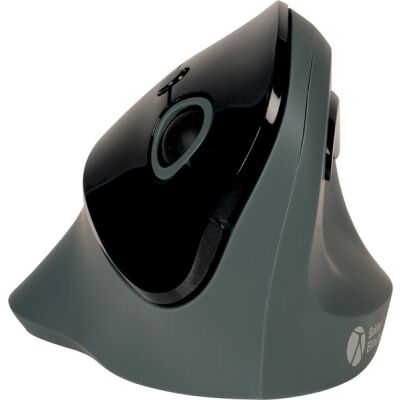 PRF Mouse Wireless für Rechtshänder, kabellose Reichweite bis 20 m, 5 Tasten plus Scrollrad, dunkelgrau