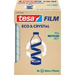 tesafilm eco & crystal OfficeBox, 19 mm x 66 m, 8 Rollen