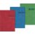 Taschenkalender 712, 7 x 10 cm, 1 Woche/2 Seiten, 128 Seiten, Jahresübersicht Vorjahr, aktuelles - und Folgejahr, mit Eckperforation, farblich sortiert (rot, blau, grün)