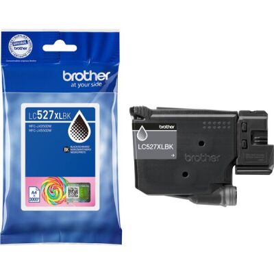 Tintenpatrone LC-527XLBK, für Brother Drucker, schwarz, für ca. 3.000 Seiten
