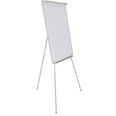 Flipchart, nicht magnethaftend, Dreibein, Melaminbeschichtet, weiß