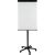 Flipchart, mobil, magnethaftend, Sternfuß, höhenverstellbar, (H x B x T) 790 x 1150 x 115 mm, schwarz
