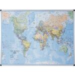 Tafel, Weltkarte, magnetisch, (H x B x T) 1200 x 900 x 24...