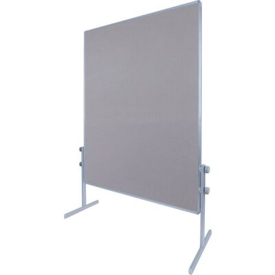 Moderationstafel, beidseitig Filzbezug, (H x B x T) 1200 x 1500 x 60 mm, grau