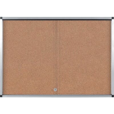 Schaukasten Exhibit, Kork, (H x B x T) 1146 x 967 x 24 mm, braun