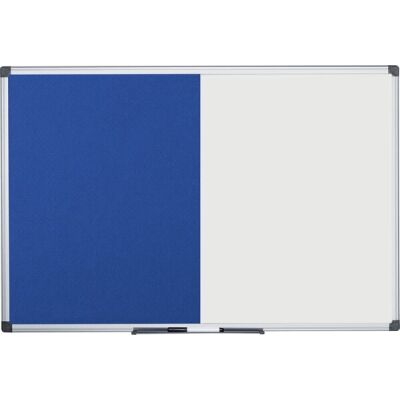 Kombitafel Maya, Filz, magnetisch, (H x B x T) 900 x 600 x 24 mm, mehrfarbig