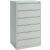 Karteikartenschrank, 6 Schübe, 3-bahnig, (H x B x T) 1320 x 760 x 620 mm, grau