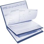 3-Deckel-Dokumappe A4, professional-line plus, blau