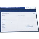 PVC-Pflegedoku-Mappe, system line, blau