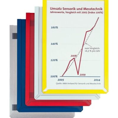 Magnet-Sichttasche DIN A6 quer, transparent