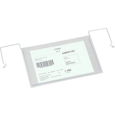 Drahtbügel-Sichttasche ohne Klappe, DIN A5 quer