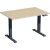Elektro-Hubtisch Elevate Basic, höhenverstellbar, (H x B x T) 730-1230 x 800 x 1200 mm, ahorn/anthrazit