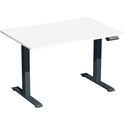 Elektro-Hubtisch Elevate Basic, höhenverstellbar, (H x B x T) 730-1230 x 800 x 1200 mm, weiß/anthrazit