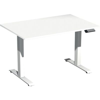 Elektro-Hubtisch Elevate Basic, höhenverstellbar, (H x B x T) 730-1230 x 800 x 1200 mm, weiß/weiß