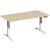 Elektro-Hubtisch Elevate Basic, höhenverstellbar, (H x B x T) 730-1230 x 800 x 1600 mm, ahorn/weiß