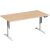 Elektro-Hubtisch Elevate Basic, höhenverstellbar, (H x B x T) 730-1230 x 800 x 1600 mm, buche/weiß