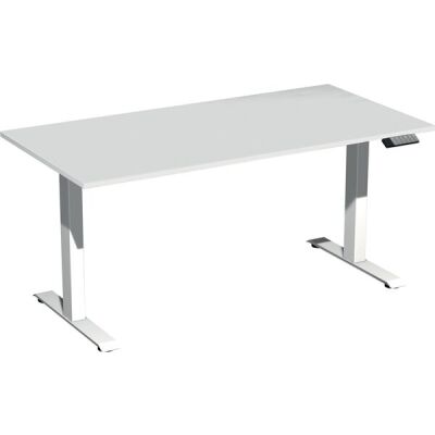 Elektro-Hubtisch Elevate Basic, höhenverstellbar, (H x B x T) 730-1230 x 800 x 1600 mm, lichtgrau/weiß