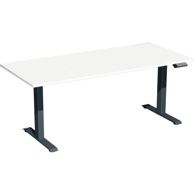 Elektro-Hubtisch Elevate Basic, höhenverstellbar, (H x B x T) 730-1230 x 800 x 1600 mm, weiß/anthrazit