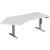 Elektro-Hubtisch Elevate Basic, 135° links, höhenverstellbar, (H x B x T) 730-1230 x 1130 x 2166 mm, lichtgrau/silber
