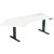 Elektro-Hubtisch Elevate Basic, 135° links, höhenverstellbar, (H x B x T) 730-1230 x 1130 x 2166 mm, weiß/anthrazit