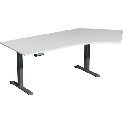 Elektro-Hubtisch Elevate Basic, 135° rechts, höhenverstellbar, (H x B x T) 730-1230 x 1130 x 2166 mm, lichtgrau/anthrazit