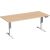 Elektro-Hubtisch Elevate Basic, höhenverstellbar, (H x B x T) 730-1230 x 800 x 1800 mm, buche/weiß