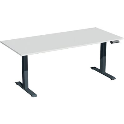Elektro-Hubtisch Elevate Basic, höhenverstellbar, (H x B x T) 730-1230 x 800 x 1800 mm, lichtgrau/anthrazit