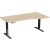 Elektro-Hubtisch Elevate Basic, rechts höhenverstellbar, (H x B x T) 730-1230 x 1000 x 1800 mm, ahorn/anthrazit