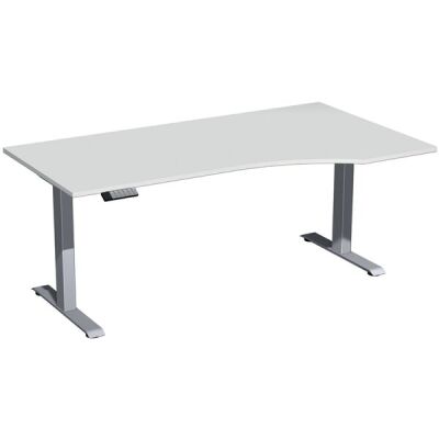 Elektro-Hubtisch Elevate Basic, rechts höhenverstellbar, (H x B x T) 730-1230 x 1000 x 1800 mm, lichtgrau/silber