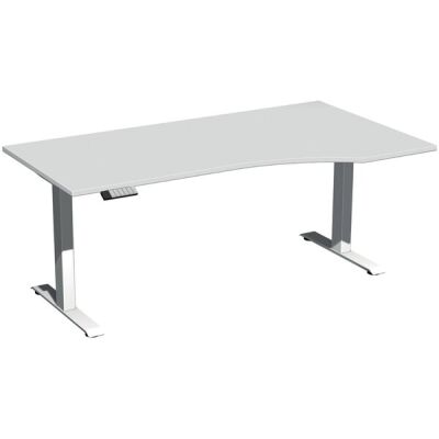 Elektro-Hubtisch Elevate Basic, rechts höhenverstellbar, (H x B x T) 730-1230 x 1000 x 1800 mm, lichtgrau/weiß