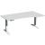 Elektro-Hubtisch Elevate Basic, rechts höhenverstellbar, (H x B x T) 730-1230 x 1000 x 1800 mm, lichtgrau/weiß