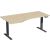 Elektro-Hubtisch Elevate Basic, links höhenverstellbar, (H x B x T) 730-1230 x 1000 x 1800 mm, ahorn/anthrazit