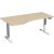 Elektro-Hubtisch Elevate Basic, links höhenverstellbar, (H x B x T) 730-1230 x 1000 x 1800 mm, ahorn/weiß