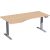 Elektro-Hubtisch Elevate Basic, links höhenverstellbar, (H x B x T) 730-1230 x 1000 x 1800 mm, buche/silber