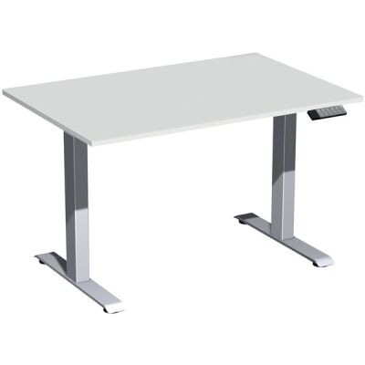 Elektro-Hubtisch Elevate Plus, höhenverstellbar, (H x B x T) 630-1280 x 800 x 1200 mm, lichtgrau/silber