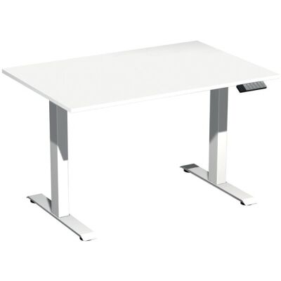 Elektro-Hubtisch Elevate Plus, höhenverstellbar, (H x B x T) 630-1280 x 800 x 1200 mm, weiß/weiß