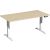Elektro-Hubtisch Elevate Plus, höhenverstellbar, (H x B x T) 630-1280 x 800 x 1600 mm, ahorn/weiß