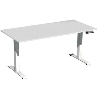 Elektro-Hubtisch Elevate Plus, höhenverstellbar, (H x B x T) 630-1280 x 800 x 1600 mm, lichtgrau/weiß