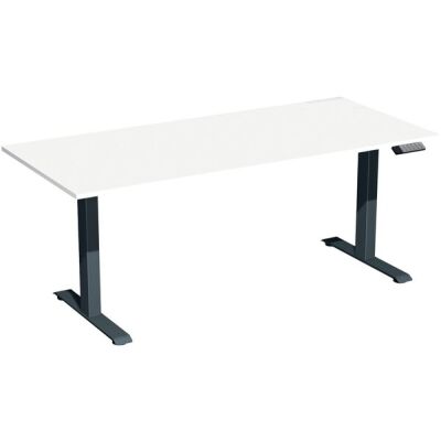 Elektro-Hubtisch Elevate Plus, höhenverstellbar, (H x B x T) 630-1280 x 800 x 1600 mm, weiß/anthrazit