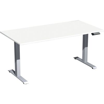 Elektro-Hubtisch Elevate Plus, höhenverstellbar, (H x B x T) 630-1280 x 800 x 1600 mm, weiß/silber