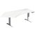 Elektro-Hubtisch Elevate Plus, 135° links, höhenverstellbar, (H x B x T) 630-1280 x 1130 x 2166 mm, weiß/weiß