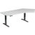 Elektro-Hubtisch Elevate Plus, 135° rechts, höhenverstellbar, (H x B x T) 630-1280 x 1130 x 2166 mm, lichtgrau/anthrazit