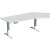 Elektro-Hubtisch Elevate Plus, 135° rechts, höhenverstellbar, (H x B x T) 630-1280 x 1130 x 2166 mm, lichtgrau/weiß