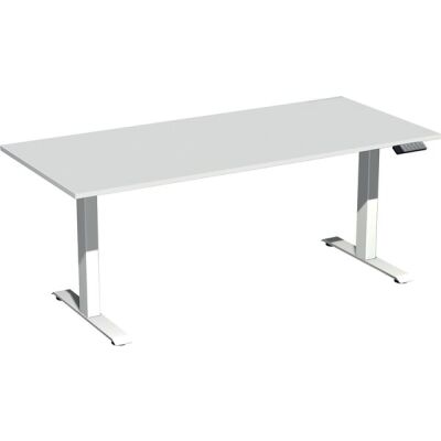 Elektro-Hubtisch Elevate Plus, höhenverstellbar, (H x B x T) 630-1280 x 800 x 1800 mm, lichtgrau/weiß