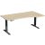 Elektro-Hubtisch Elevate Plus, rechts höhenverstellbar, (H x B x T) 630-1280 x 1000 x 1800 mm, ahorn/anthrazit