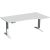 Elektro-Hubtisch Elevate Plus, rechts höhenverstellbar, (H x B x T) 630-1280 x 1000 x 1800 mm, lichtgrau/weiß