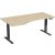 Elektro-Hubtisch Elevate Plus, links höhenverstellbar, (H x B x T) 630-1280 x 1000 x 1800 mm, ahorn/anthrazit