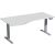 Elektro-Hubtisch Elevate Plus, links höhenverstellbar, (H x B x T) 630-1280 x 1000 x 1800 mm, lichtgrau/silber