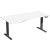 Elektro-Hubtisch Elevate Plus, links höhenverstellbar, (H x B x T) 630-1280 x 1000 x 1800 mm, weiß/anthrazit